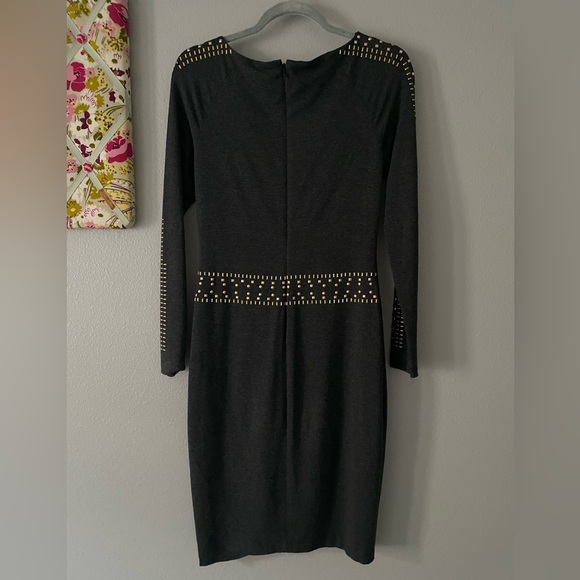 Caché long sleeve studded dress. - Picture 2 of 5
